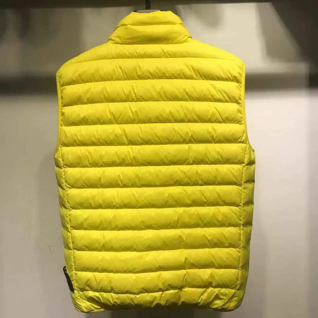 Жилет мужской с компасом Модный повседневный приталенный пуховой жилет без