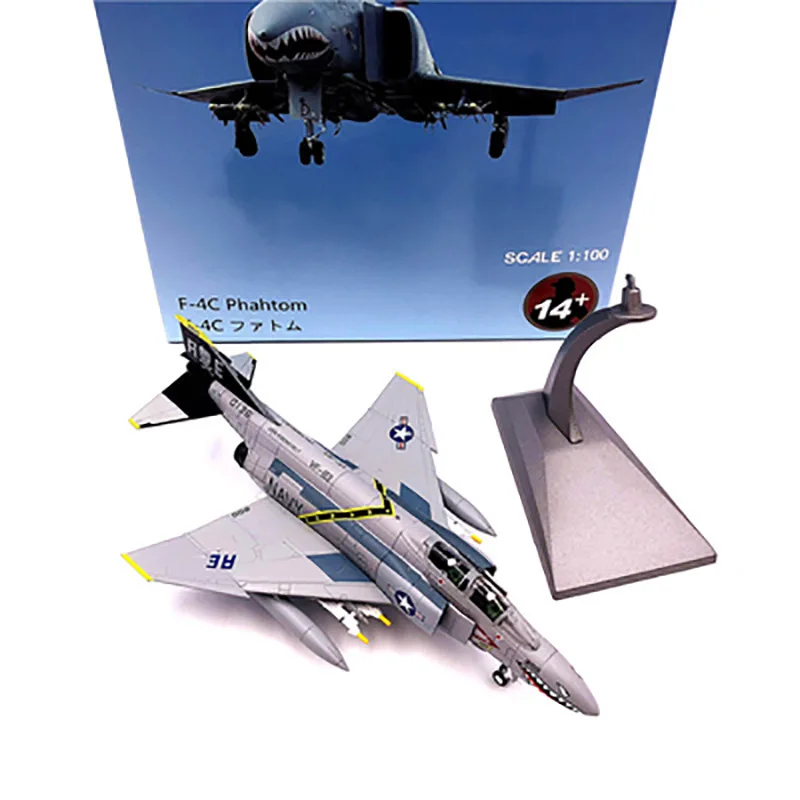 Avión de juguete de Metal fundido a presión, escala 1:100, US en Turquía 63 ° Escuadrón F-4 F4 Phantom Strike Fighter, modelo de avión de juguete para recuerdo de colección