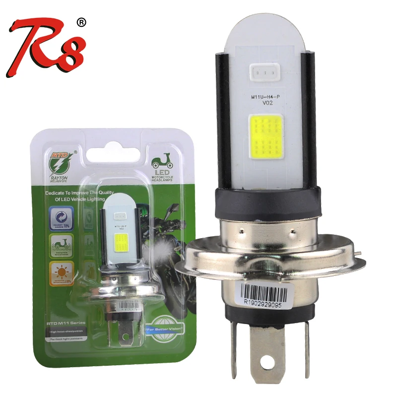 RTD M11U 1 шт. P15D H6 H6M H4 HS1 P43T светодиодный головной фонарь для мотоцикла 12 В