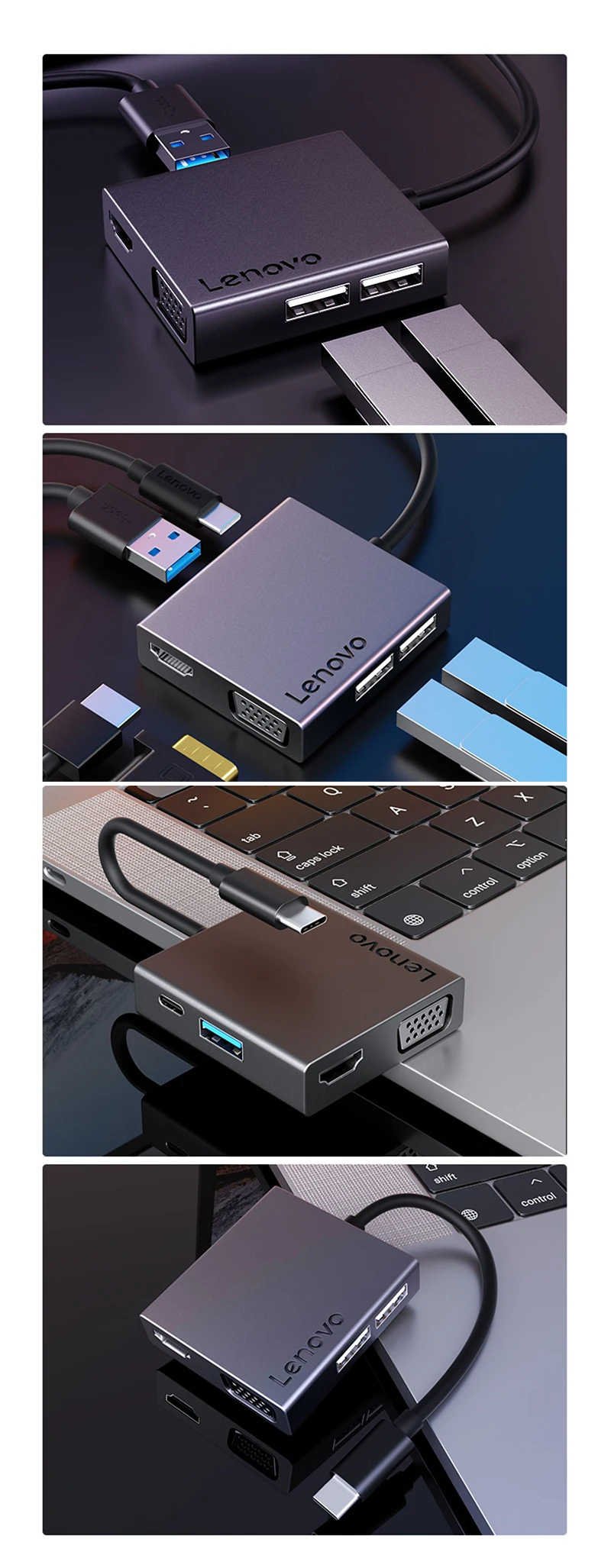 6 в 1 USB C концентратор к USB 3,0 HDMI 4K VGA для MacBook Pro Xiaomi Asus lenovo ноутбук huawei mate 10 20 mate book type C устройства C120