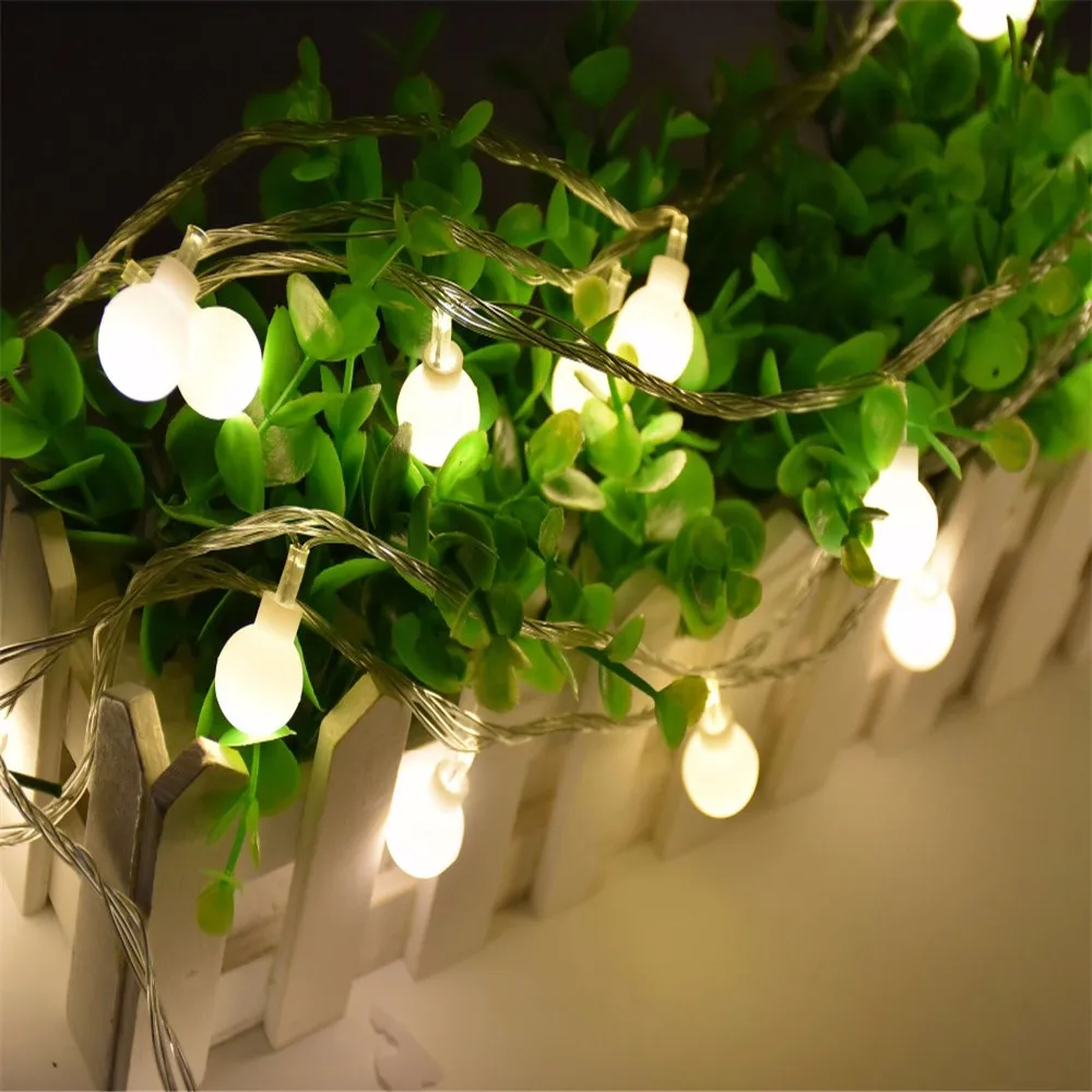 20 м 200 светодиодов Многоцветный Глобус струнный светильник шар Сказочный светильник для вечерние, рождественские, свадебные, новогодние украшения для дома и улицы