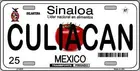 Sinaloa Culiacan, Мексика, новинка, металлический номерной знак