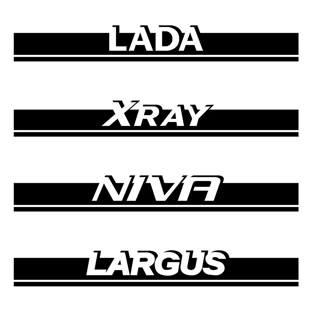 

Sport Car Hood Cover Trim Stripes Stickers For Lada Xray Largus Granta Niva Auto Engine Bonnet Decoration Decals Car Accessories