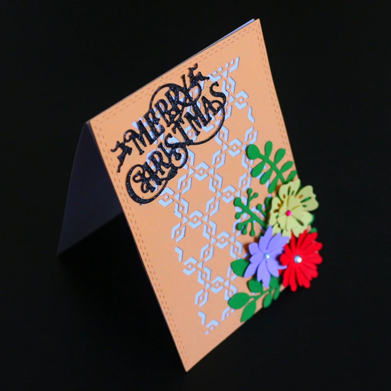 YINISE металлические режущие штампы фон для трафареты скрапбукинга DIY открытки в