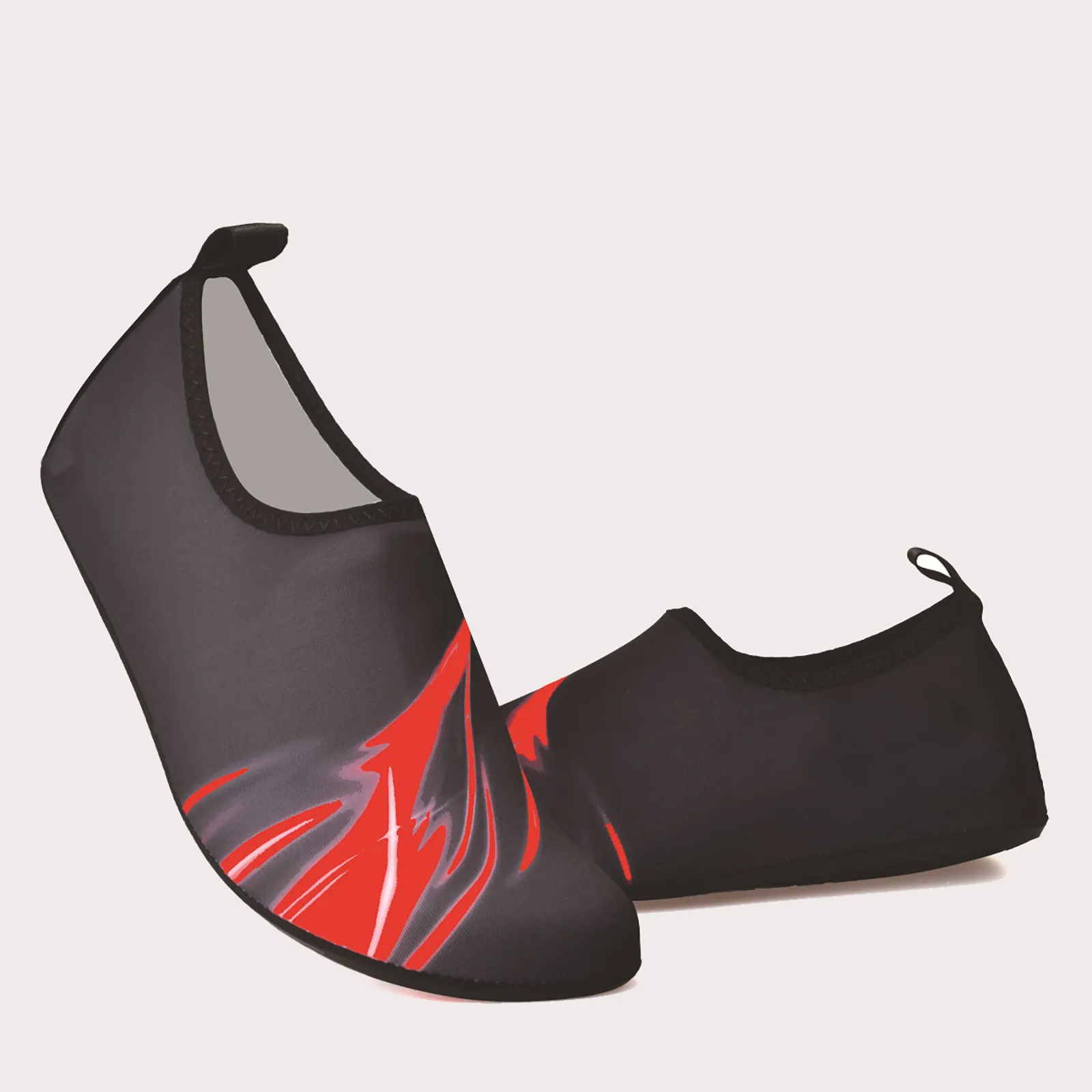 

Men's And Women's Same Rubber Bottom Printing Beach Swimming Socks Non-slip Seaside Beach Shoes Quick Dry Aqua Socks 2021