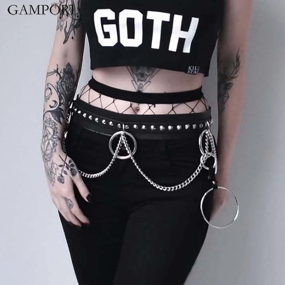 GAMPORL женский кожаный ремень для связывания тела Регулируемая клетка женское