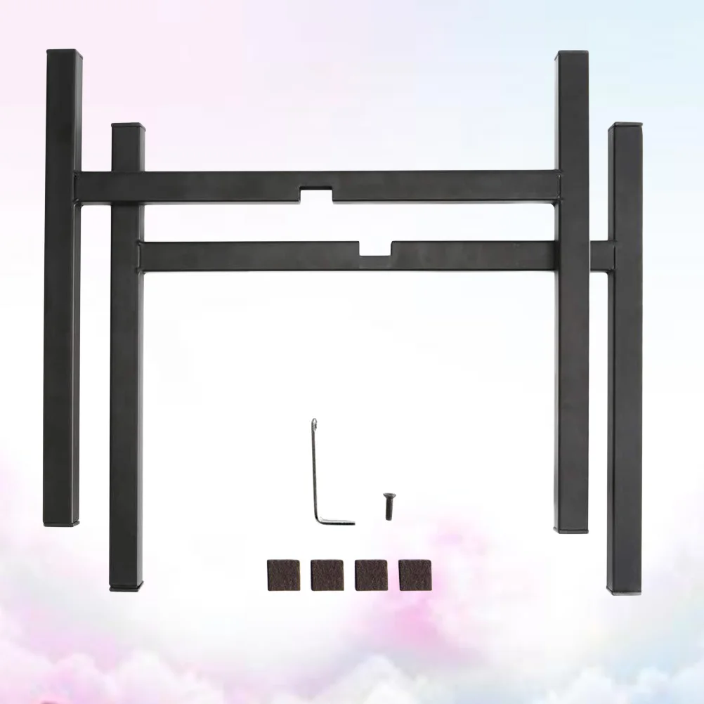 

1PC Iron Flowerpot Shelf Indoor Flower Stand Adjustable Flower Pot Rack Plants Bonsai Rack for Home Living Room (Black)