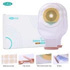 Cofoe цельная система Ostomy мешки одноразовые Colostomy мешок пакет для илеостомии 10 шт открывающийся водосточной мешок Stoma Ostomy