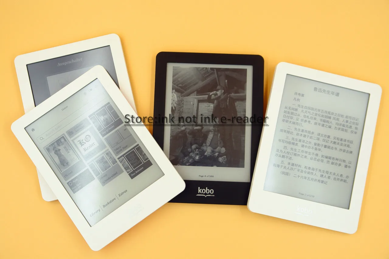 Электронная книга Kobo glo libros N613 Touch e-ink 6 дюймов 1024x768 передний светильник WiFi 2 Гб книги читалка