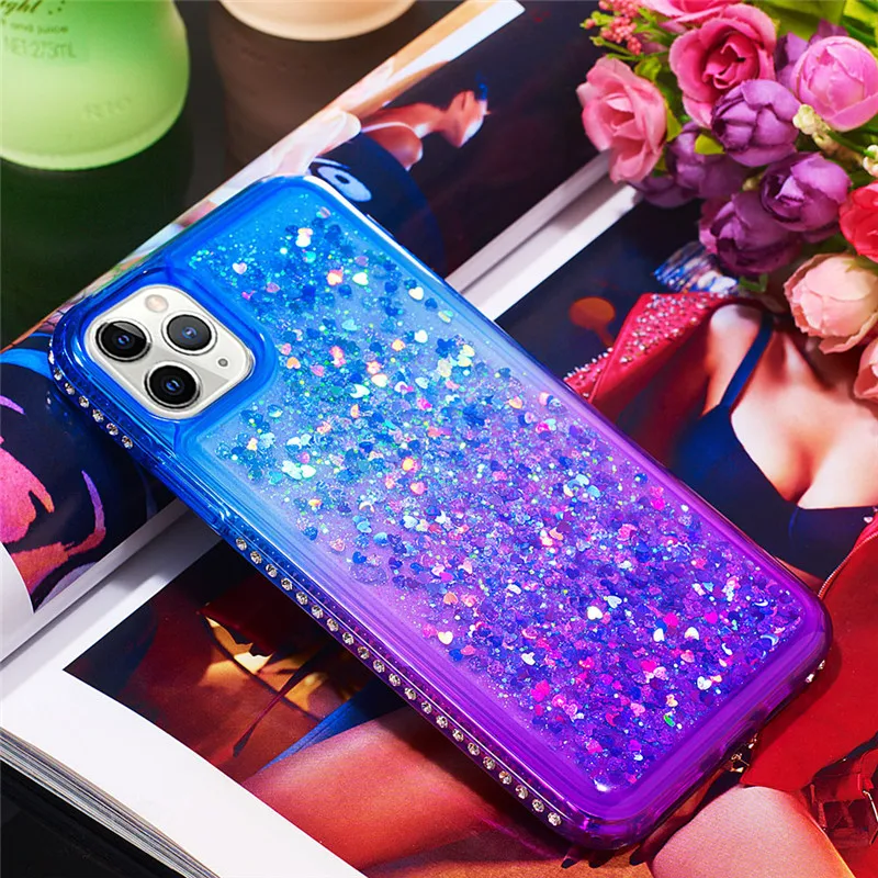 

Bling Quicksand Two Colors Case For iPhone SE 2020 5 6s 7 8 Plus X Xs Max Ipod Touch 5 6 7 iPhone 11 Pro Max Glitter Cover