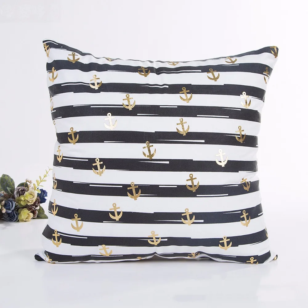 2020 Новое поступление бронзовая наволочка художественная полоска Геометрическая