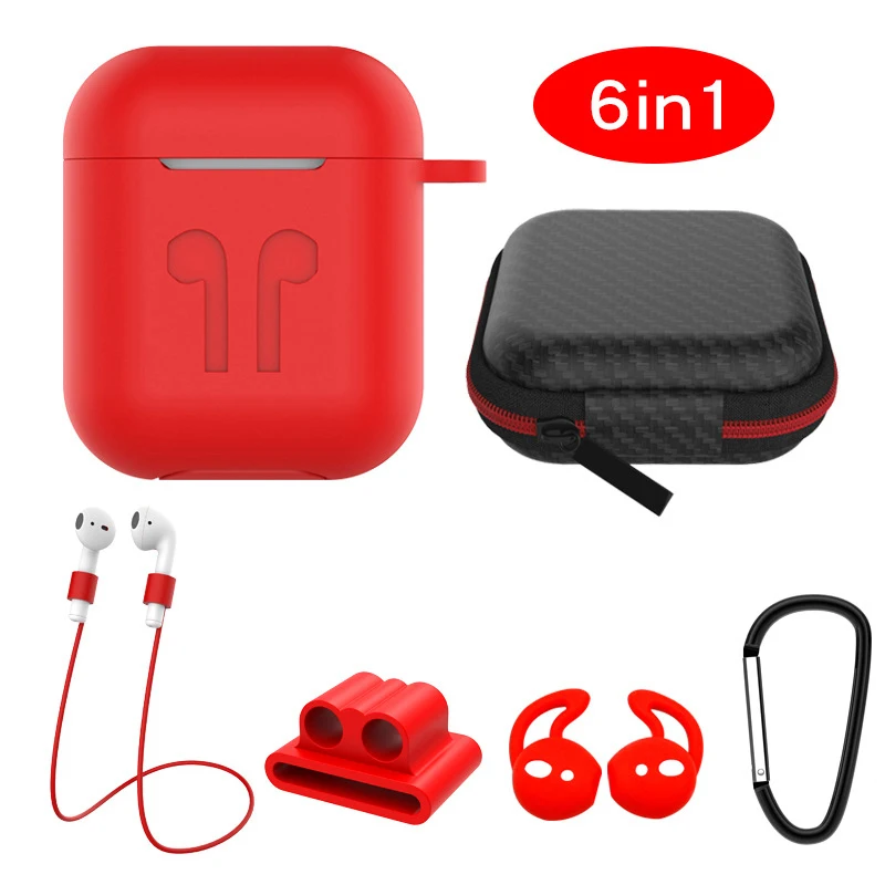6 в i идеальный чехол для airpods 2 1 чехол противоударный для Apple Air pods 1 защитный чехол для наушников водонепроницаемый чехол s Аксессуары