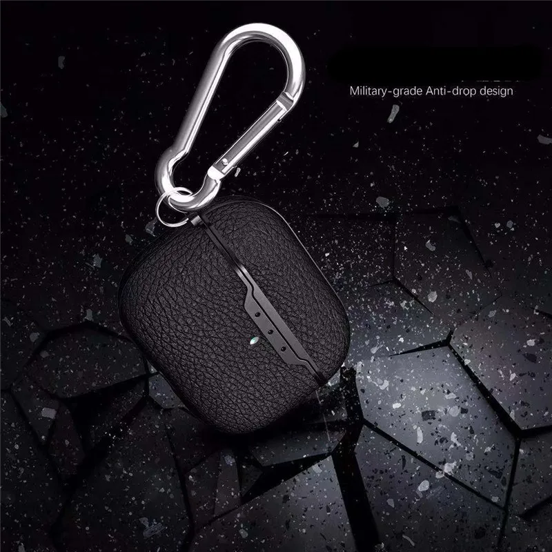 Чехол для Airpods Pro наушников Funda 3 2019 Беспроводная текстурированная Противоударная