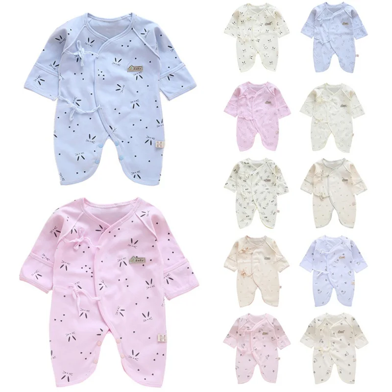 

Pure Cotton Baby Rompers Spring Newborn Baby Clothes For Girls Boys Long Sleeve Jumpsuit Baby Clothing boy Kids Outfits 0-3M