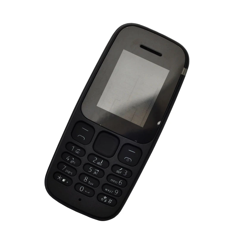 BINYEAE пластиковый полный корпус чехол для Nokia 105 лицевая рамка+ задняя крышка+ клавиатура+ логотип части сотового телефона