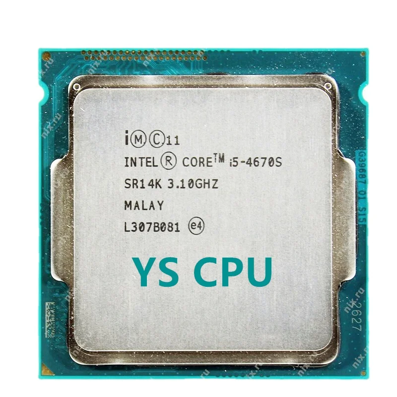 

Intel Core i5-4670S i5 4670s 3.1 GHz Quad-Core Quad-Thread CPU Processor 6M 65W LGA 1150