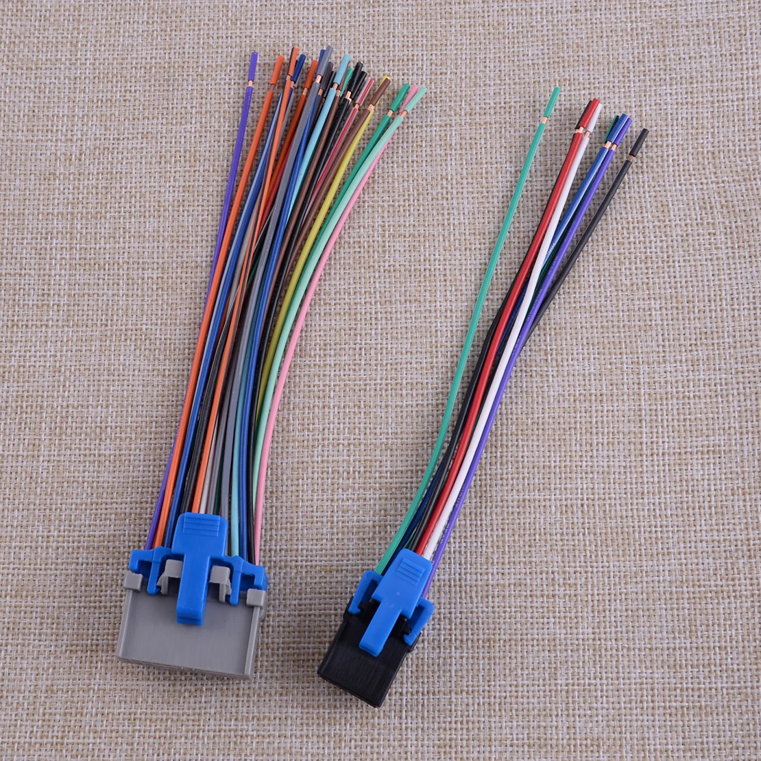 

24-Pin 12-Pin Plug Wire Harness Radio Side 71-2003-1 Fit for GMC GEO Hummer Hyundai Isuzu Kia Aztec Buick Cadillac Chevrolet