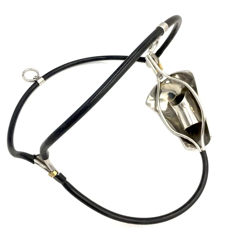 Нержавеющая сталь бандажный для пениса клетка Мужской Пояс верности с кольцо на