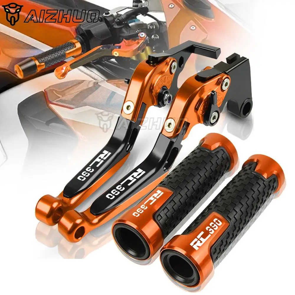 

Мотоцикл для RC390 RC 390 2013-2020 2019 2018 2017 CNC Регулируемые рычаги тормоза и сцепления 7/8 дюйма 22 мм ручка стержень рукоятка