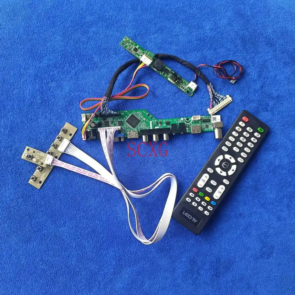 

Analog 1920*1080 KIT For LM215WF4-TLA1/TLE1/TLG1/TLH1/TLJ1/TRA1 WLED 30-Pin LVDS Monitor drive board AV VGA USB HDMI-compatible