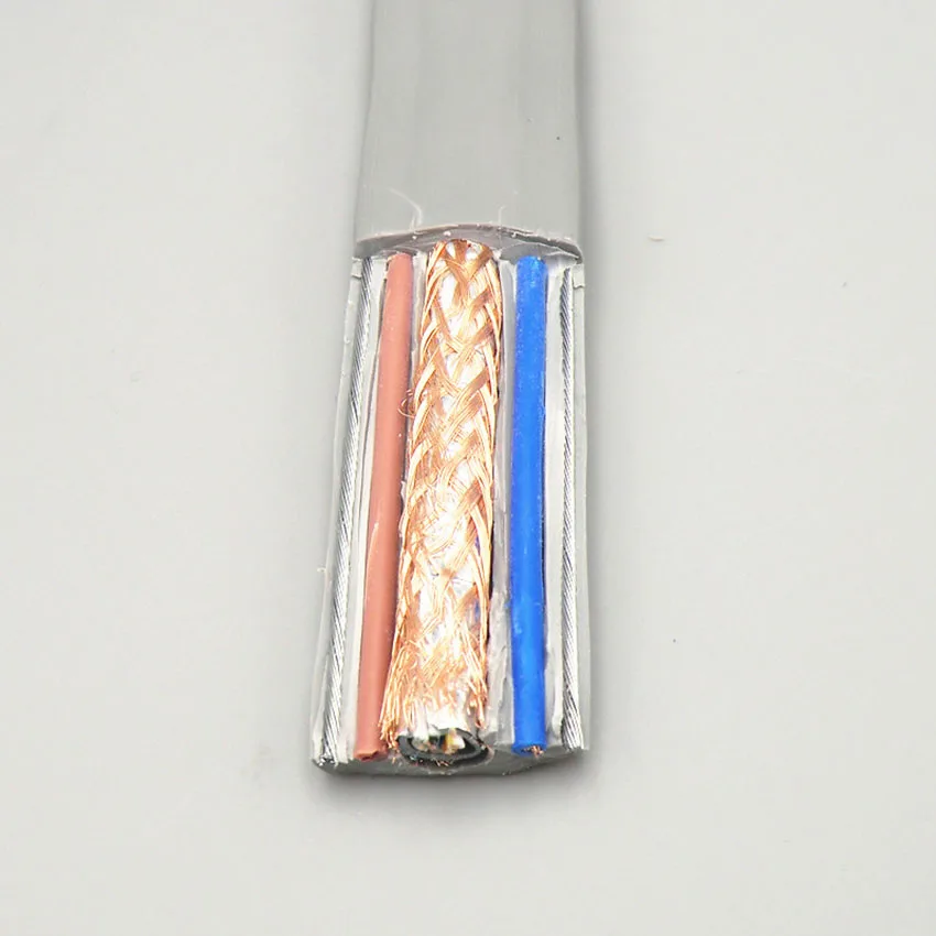 Экранированный кабель лифта cat5e для Ethernet с двойной силовой линией и стальным