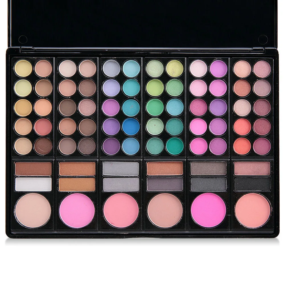 78 цветов палитра теней для век макияжа цвет земли матовое стекло с перламутровым