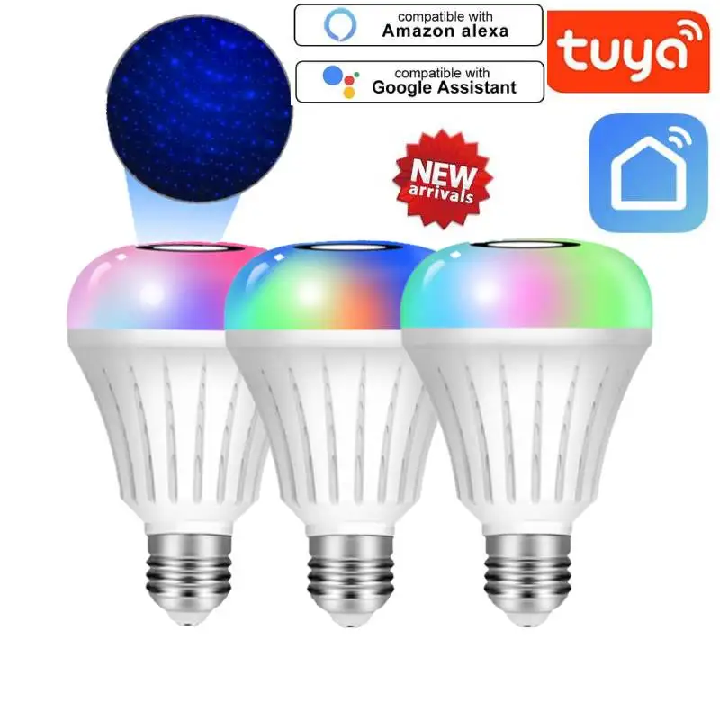 

Светодиодная лампа OOBEST TUYA с Wi-Fi, E27, E26, RGB, с функцией голосового управления через приложение и таймером