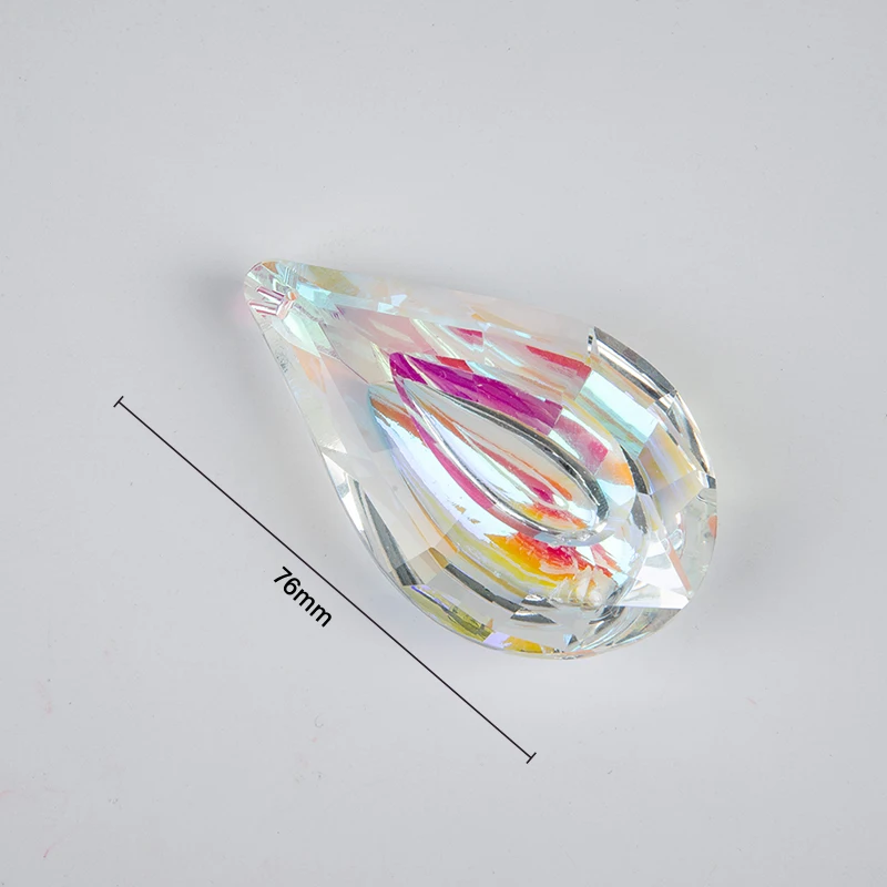 

Colorful Loquat Pendant Chandelier Prism Lamp Parts Hanging Ornaments Home Decor