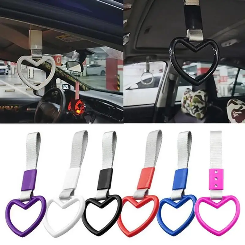 

Fashion Ring Heart Shape Train Bus Handle Hand Strap Drift Charm Strap Drift Car Warning Ring Accessories