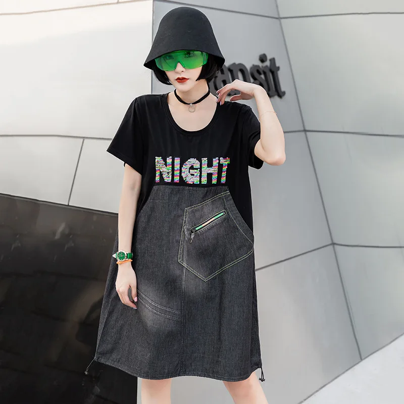 Max LuLu 2020 Европейская мода летние женские винтажные платья женское джинсовое