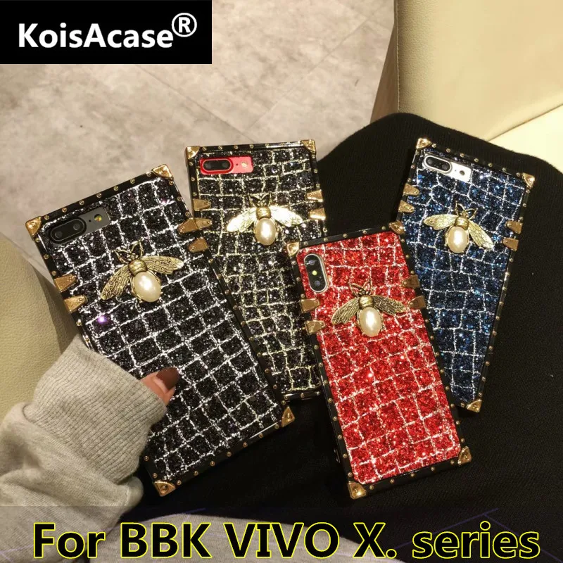 Чехол KoisA Модный 3D металлический чехол с Пчелкой для vivo X7 X9 S X20 Plus X21 UD X21i X23