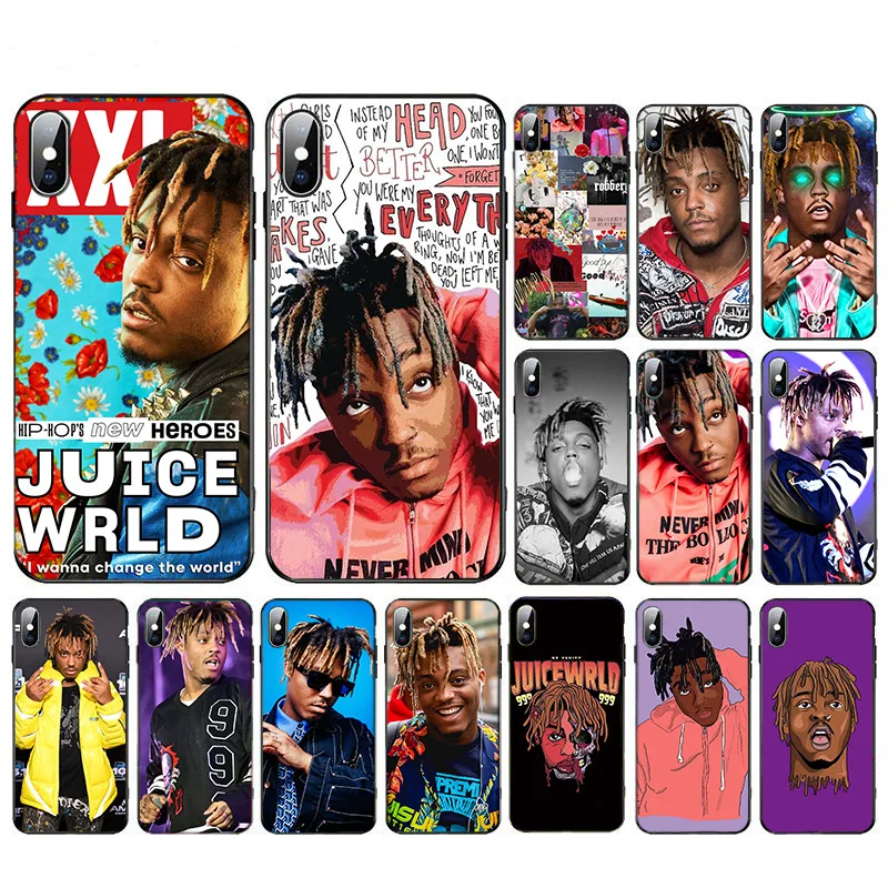 

Rap Juice Wrld And Hip Hop Band Singer Brand RIP Soft TPU Phone Case For iPhones 11 Pro Max 5 5S SE 2020 6 6s 7 8 Plus XR XS Max