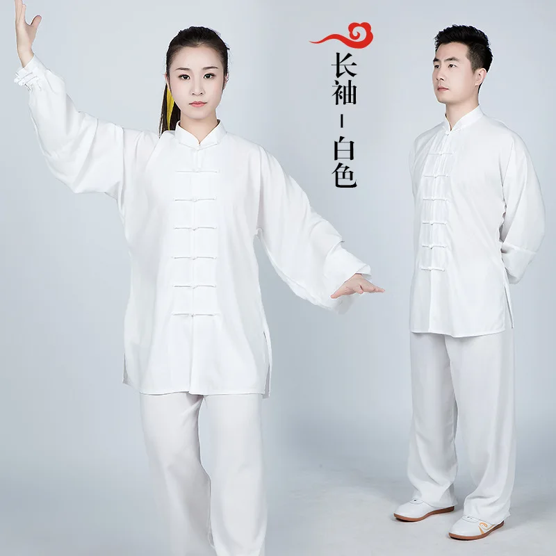 Женская спортивная одежда мужская летняя из хлопка и льна для боевых искусств Taiji