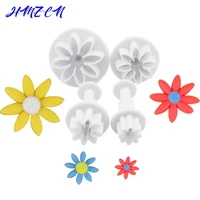 34pcsset plum flower plunger cutter fondant cake decorating diy tool cookie molds biscuit cutter cake decorating tools