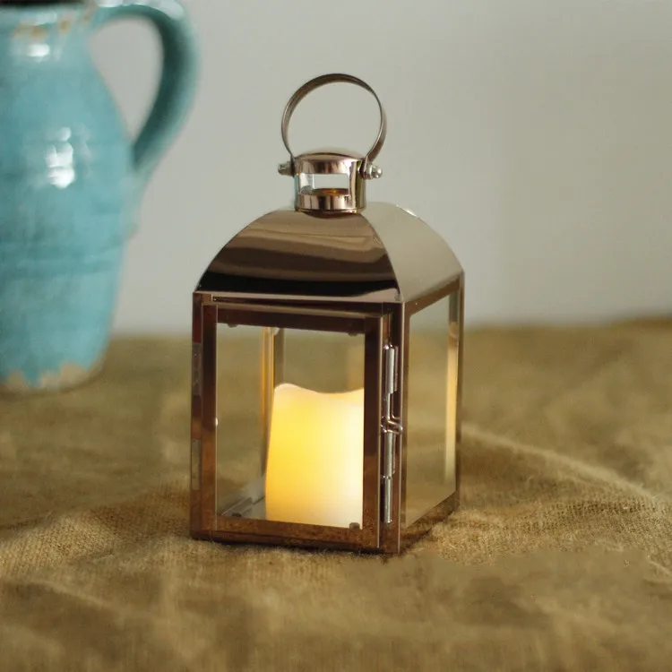 

Metal Crafts, Stainless Steel Candle Holders, Glass Aroma Candle Holders, Light Luxury Golden Ornaments, Ornaments