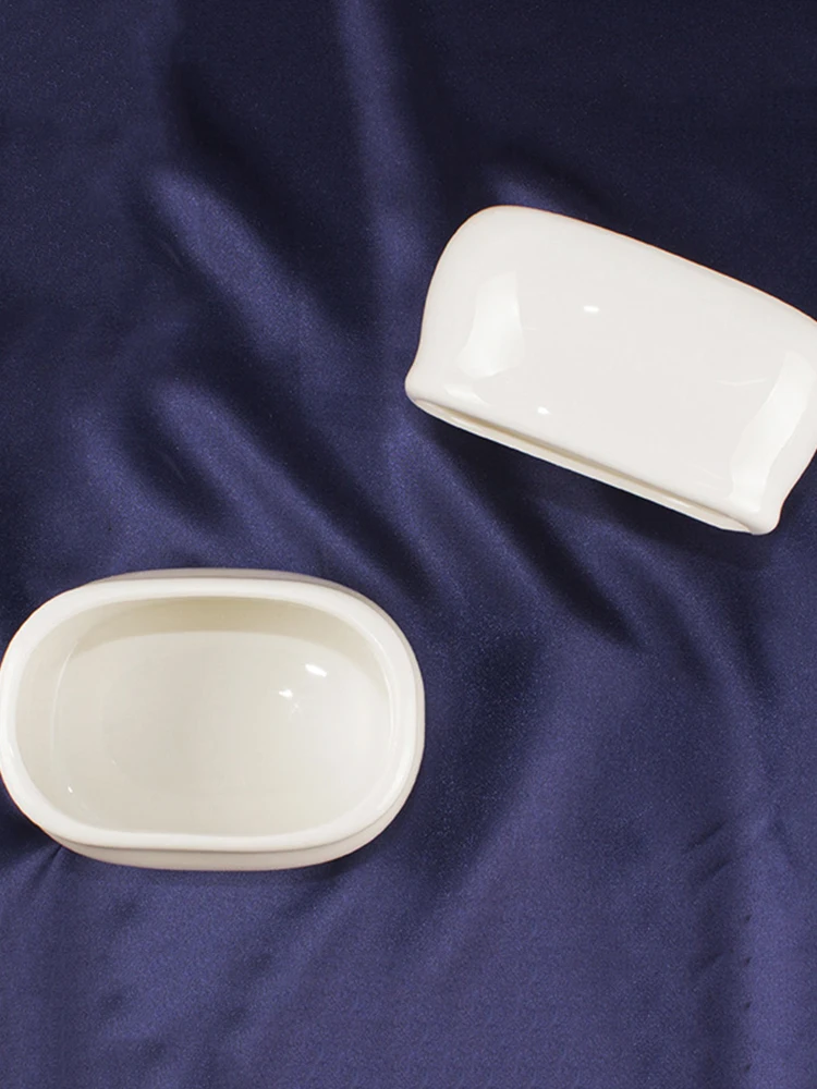 Чистый белый керамический яичный сахарница банки для молока простой