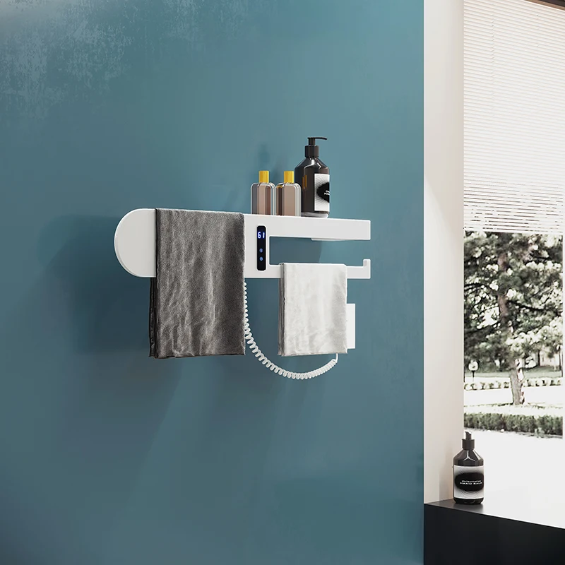 Electric Bathroom Accessories Tuya App Towel Warmer Heating Towel Dryer Shelf Heated Towel Rail for Smart Home And For Bathroom