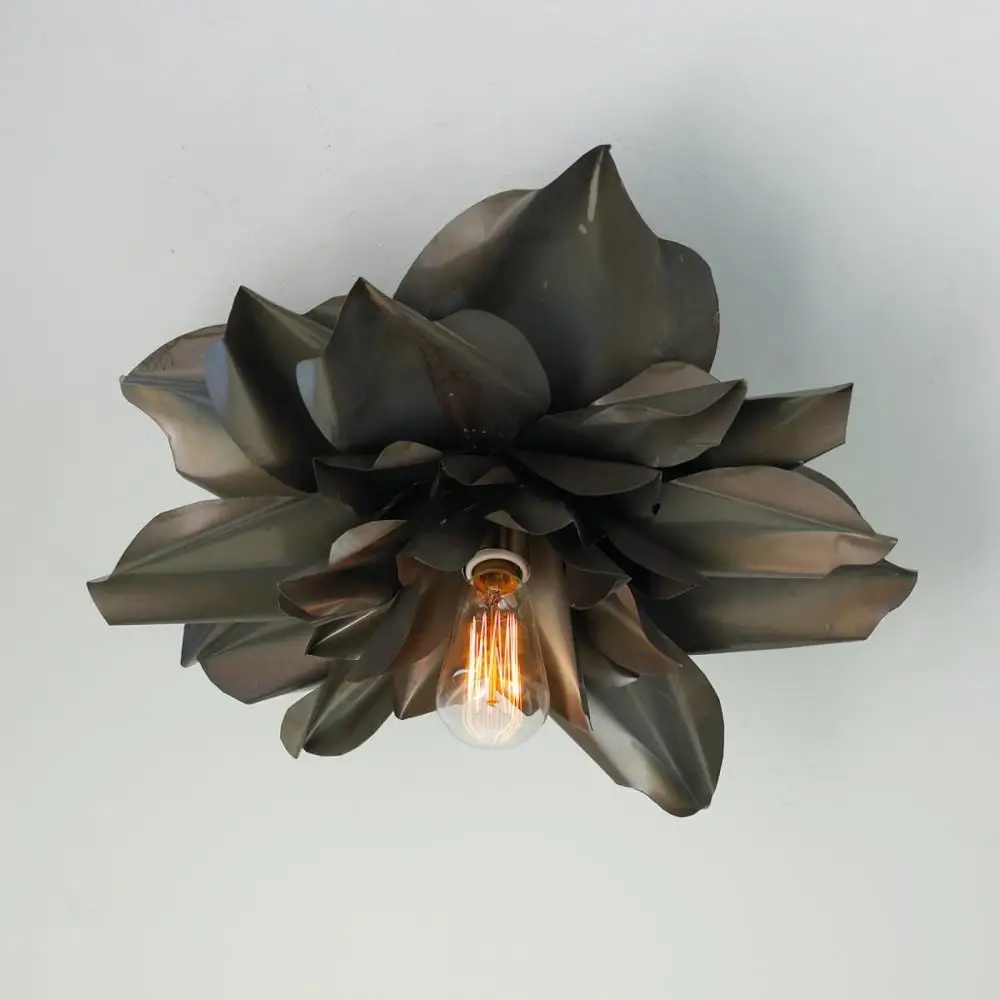 

American country retro magnolia ceiling lamp bedroom lamp living room lamp balcony aisle entrance art ceiling lamp