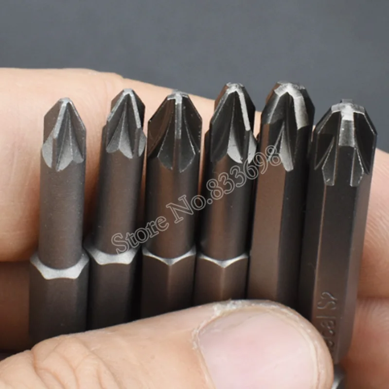3 шт. Pozidriv сверло для электродрели PZ1 PZ2 PZ3 1/4 &quotшестигранный хвостовик S2 power Dill