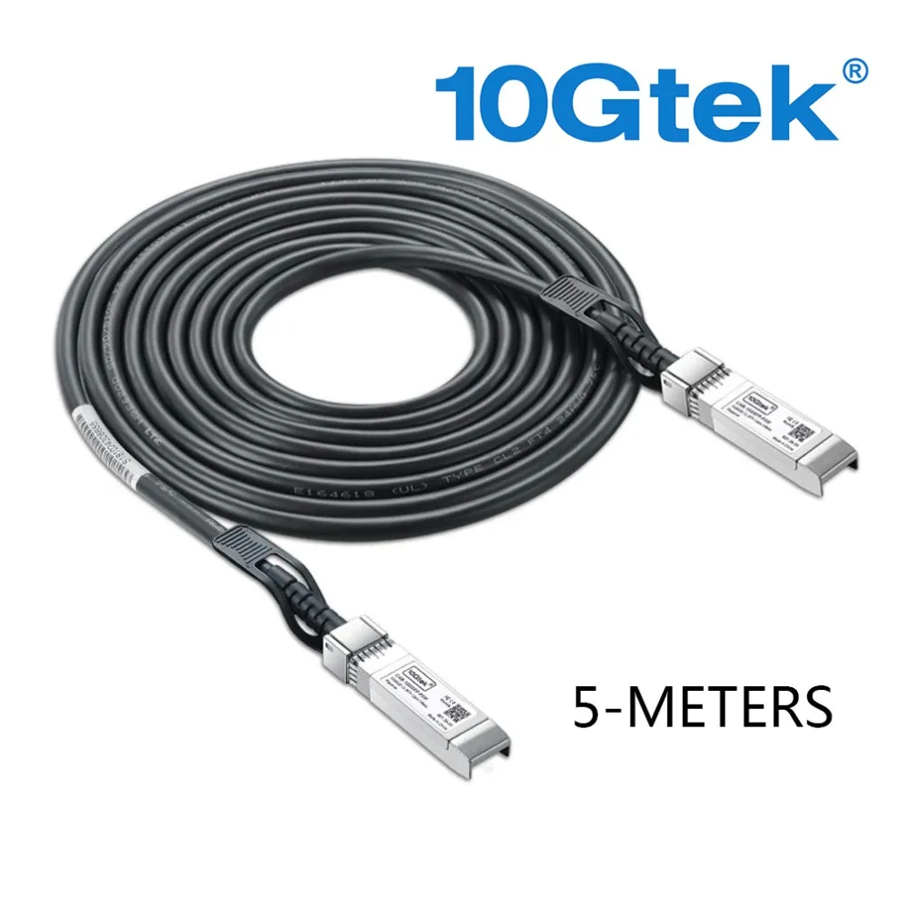 10gtek для можжевельника QFX-SFP-DAC-1M/EX-SFP-10GE-DAC-1M 10 ГБ/сек. 10GBASE-CU Twinax для программирования в производственных условиях+ прямого подключения Медь кабеля длиной 1 метр