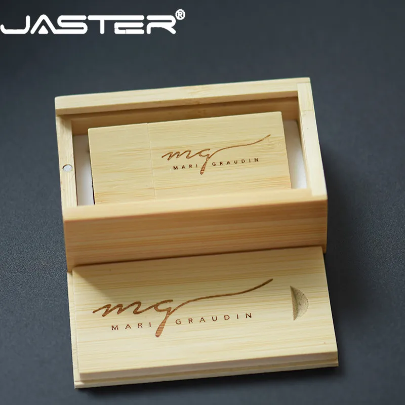 JASTER акция (более 10 шт. бесплатный логотип) креативный деревянный usb + коробка