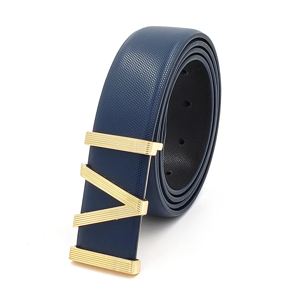 Ремень из натуральной воловьей кожи для мужчин и женщин Модный дизайнерский пояс