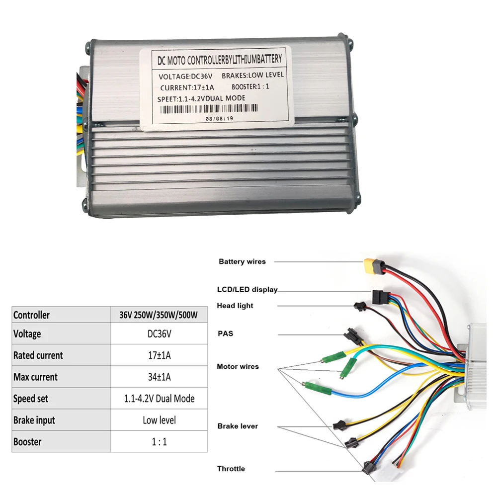 Комплект для переоборудования электрического велосипеда 36 в 250 Вт/350 Вт/500 Вт