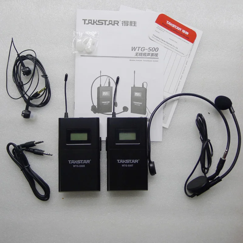 Настройка Takstar WTG 500 UHF PLL Беспроводная система гида тура голосовое устройство