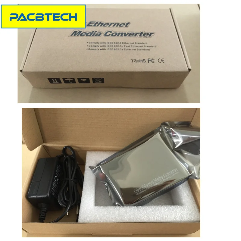 60 км 100 м Одномодовый одноволоконный 1490/Нм SC/UPC оптоволоконный медиа-конвертер