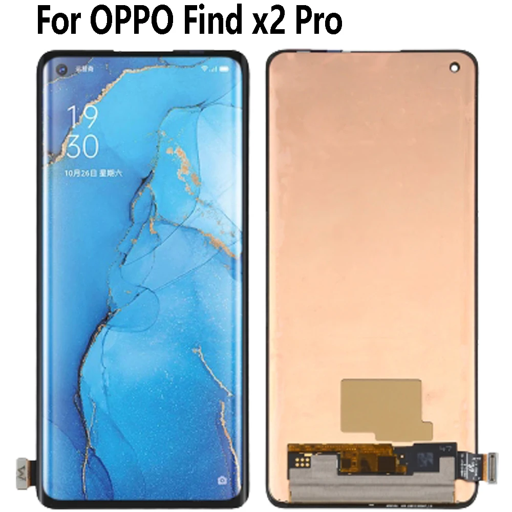 Pantalla LCD Original AMOLED de 6,7 pulgadas para OPPO Find X2 Pro, repuesto de pantalla digitalizadora con Panel t&aacute;ctil, CPH2025, PDEM30-0