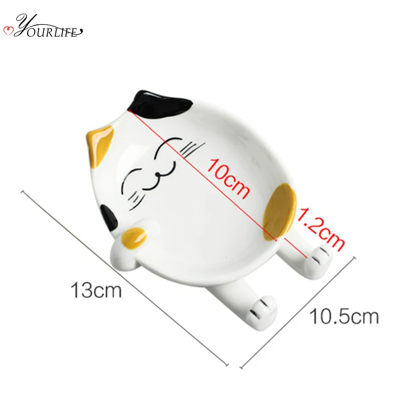 OYOURLIFE симпатичный мультяшный керамический держатель крышки кастрюли кухонная
