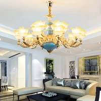 european chandeliers luxury living room lamp modern minimalist french blue chandelier bedroom crystal gold hanging lamps e14