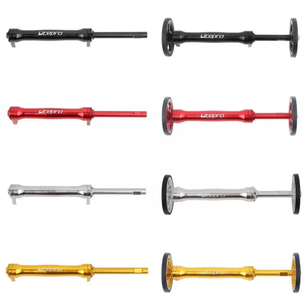 

Litepro Aluminum Alloy Easy Wheel Extension Rod Small Modified Rod Easy Folding Telescopic Cloth Wheel Bike X1i2