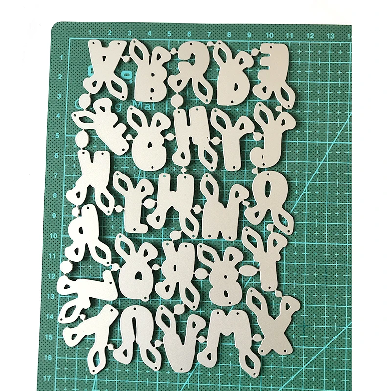 

TOP EXPRESSION Easter Bunny Metal Cutting Dies Scrapbooking Paper Craft Stencil Embossing Decor Dies for Card Making Die cut
